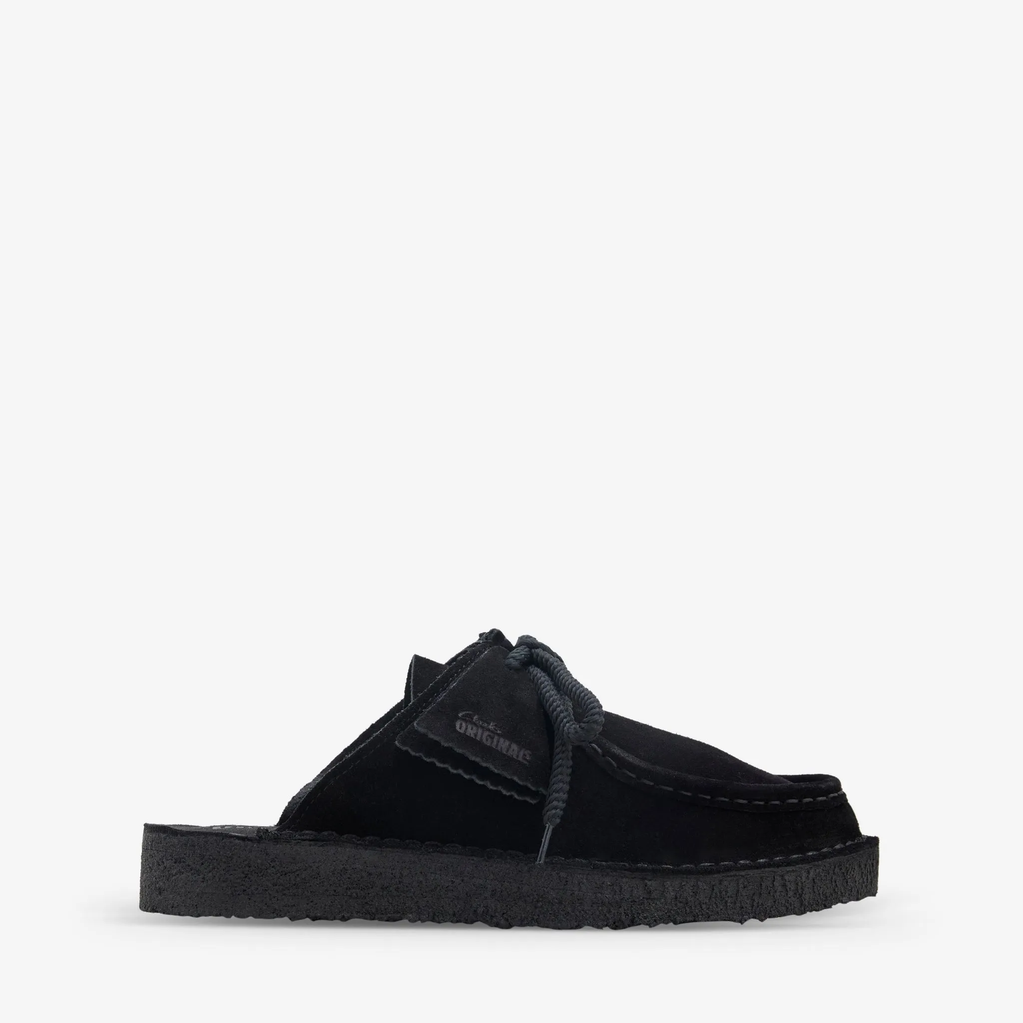 Womens' Desert Nomad Mule Black Suede Relaxed Design