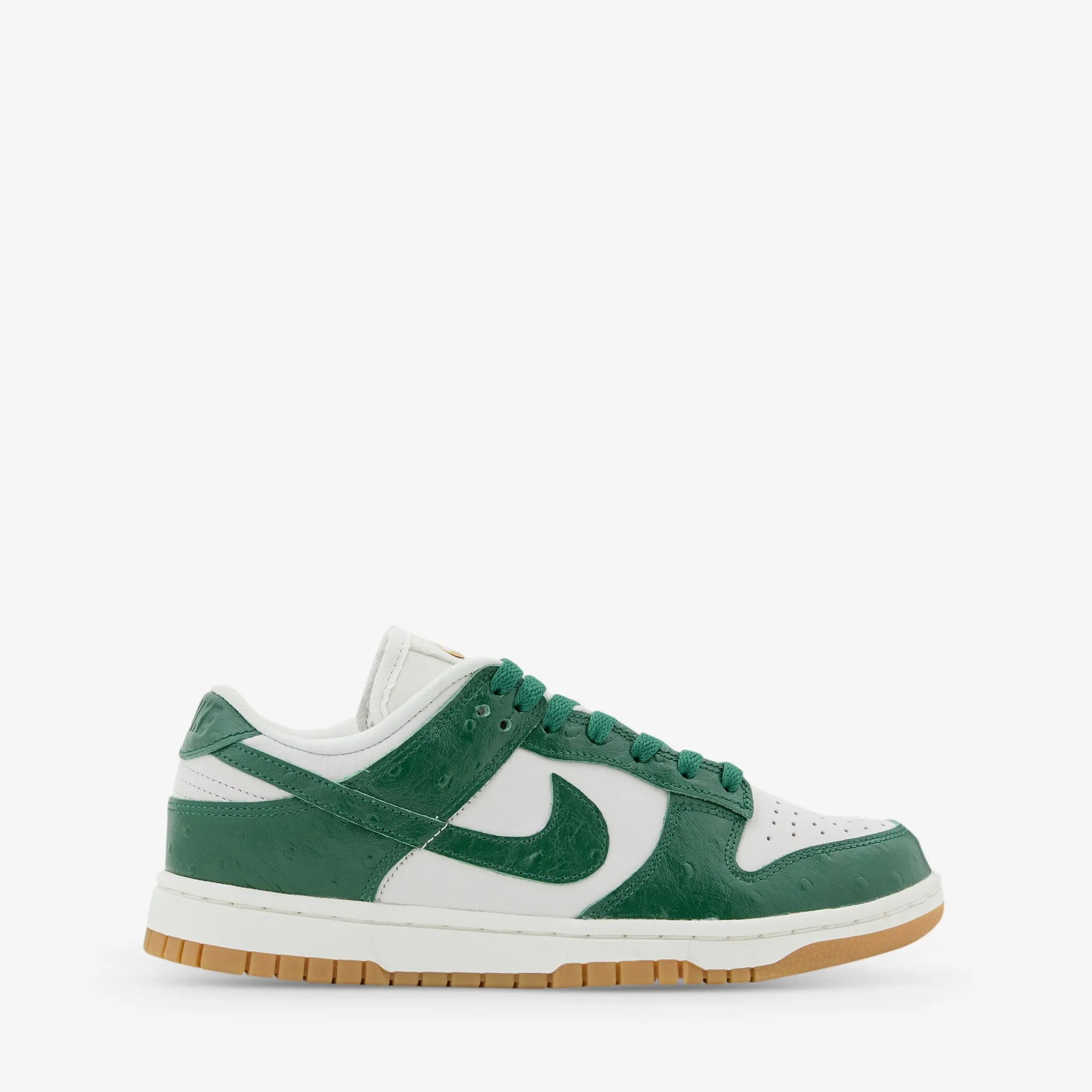 Women's Dunk Low LX Phantom | Gorge Green | Sail | Metallic Gold Ergonomic Heel Cup Design