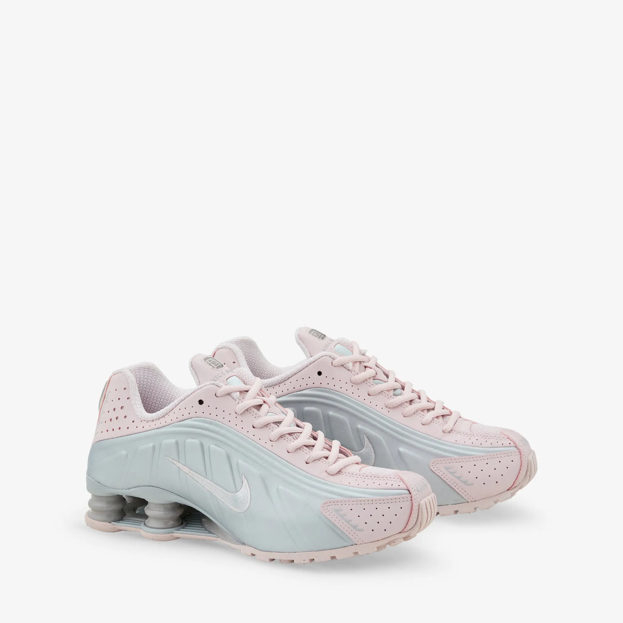 Relax Wear Women's Shox R4 Barely Rose | Metallic Platinum