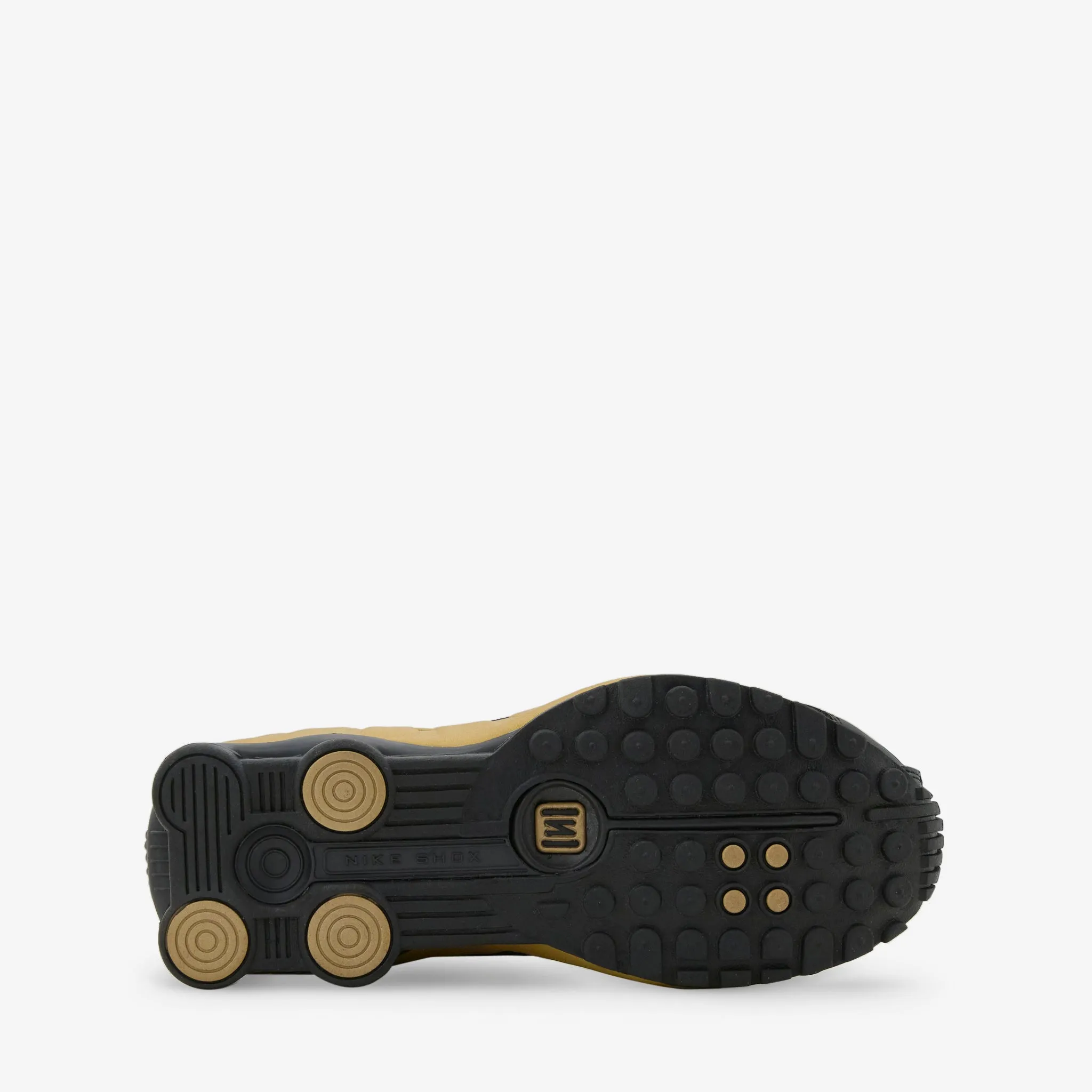 Women's Shox R4 Black | Metallic Gold | Metallic Silver Dodge Step