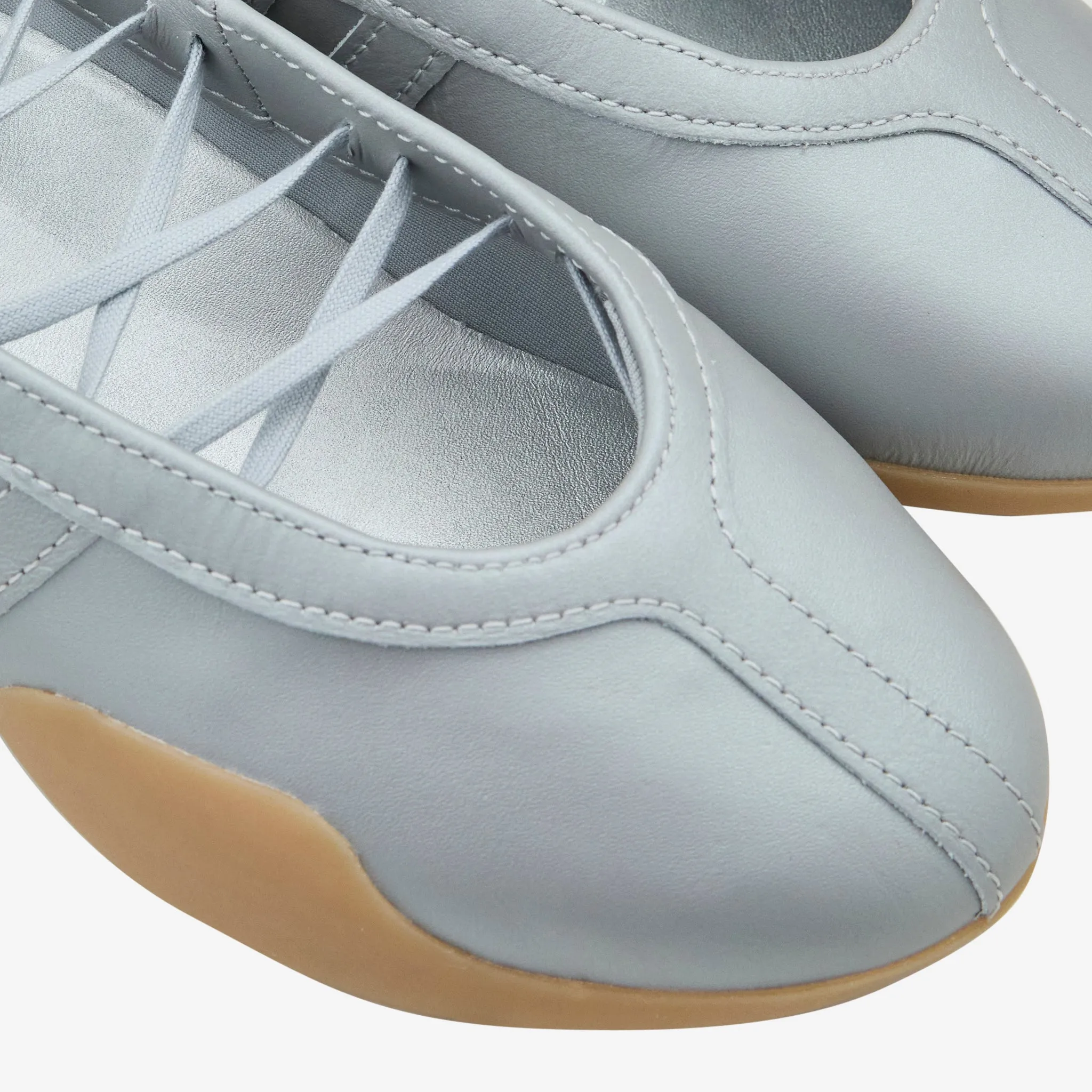 Women's Taekwondo Mei Ballet Silver Metallic | Silver Metallic | Gum Street Glide Slip   Resistant Sole
