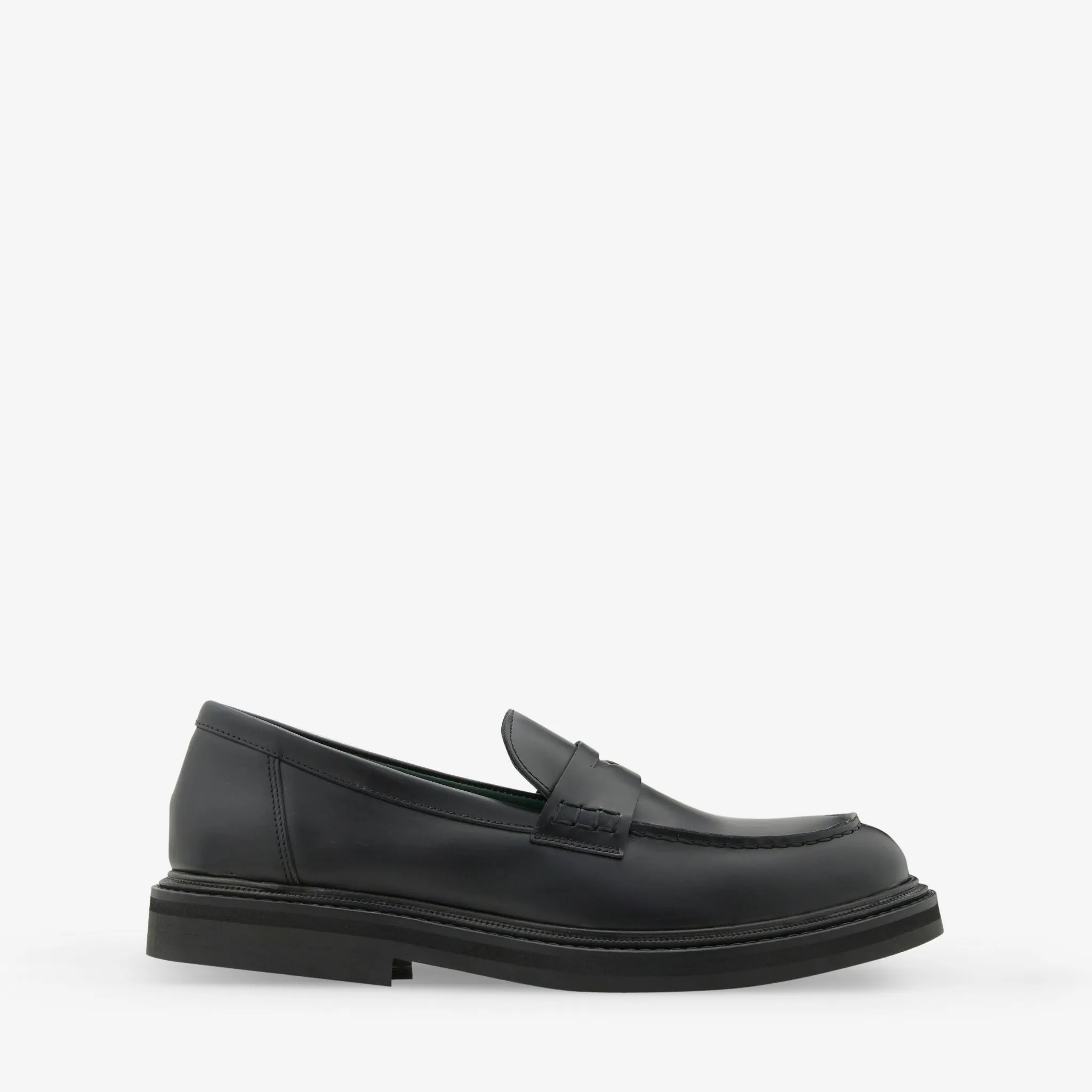 Foot Ease Women's Vinnee Penny Loafer Black Polido Leather