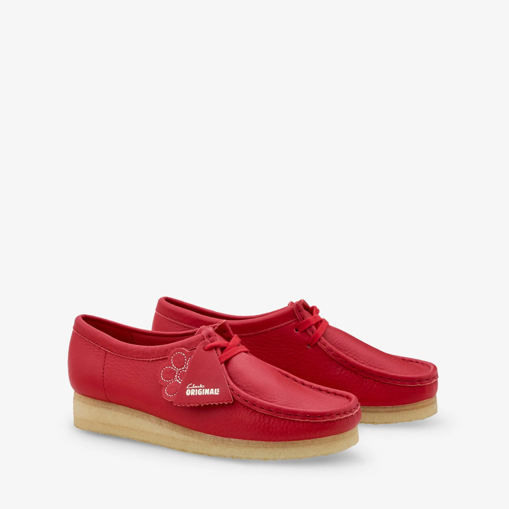 Comfort   cushion Women's Wallabee Red Leather