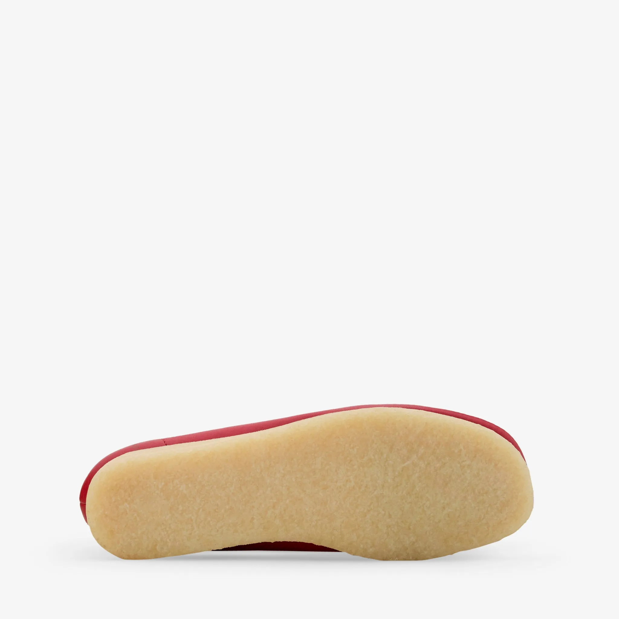Women's Wallabee Red Leather Slip   Resistant Sole