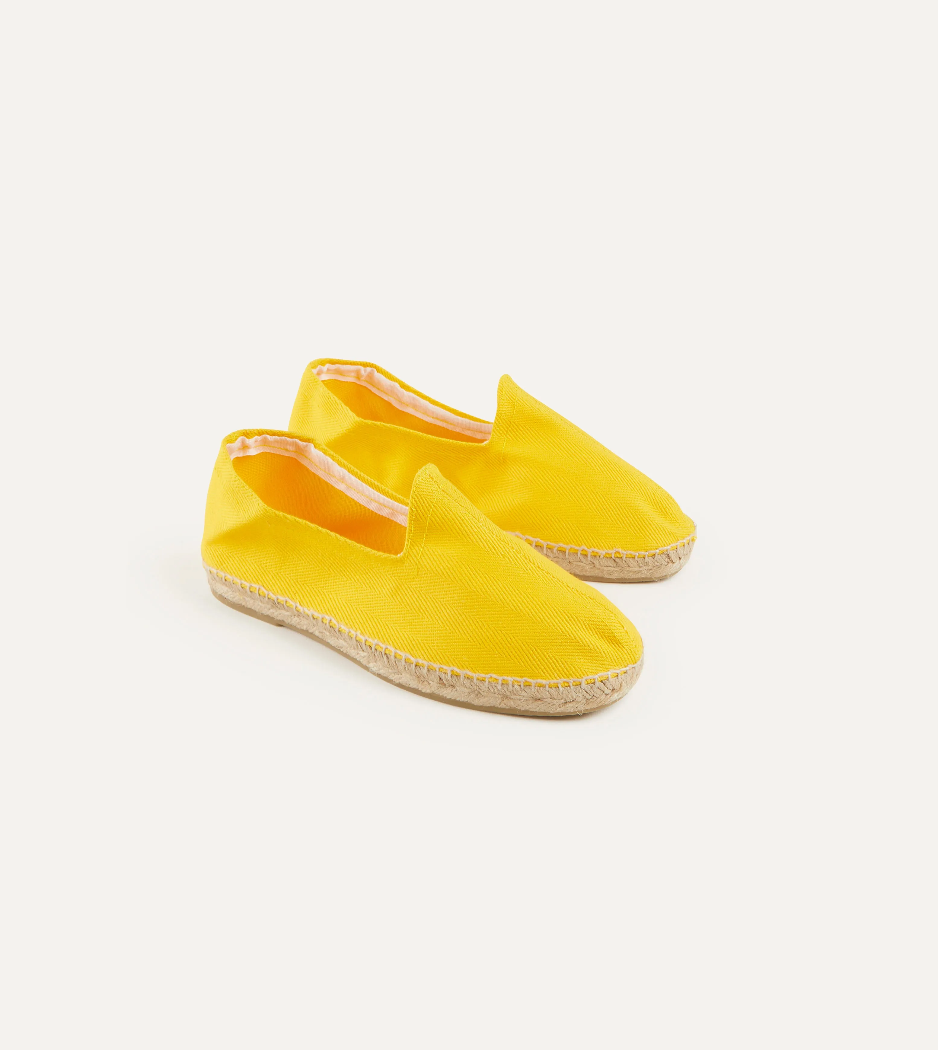 most walking Reliable Wear Yellow Herringbone Cotton Espadrilles