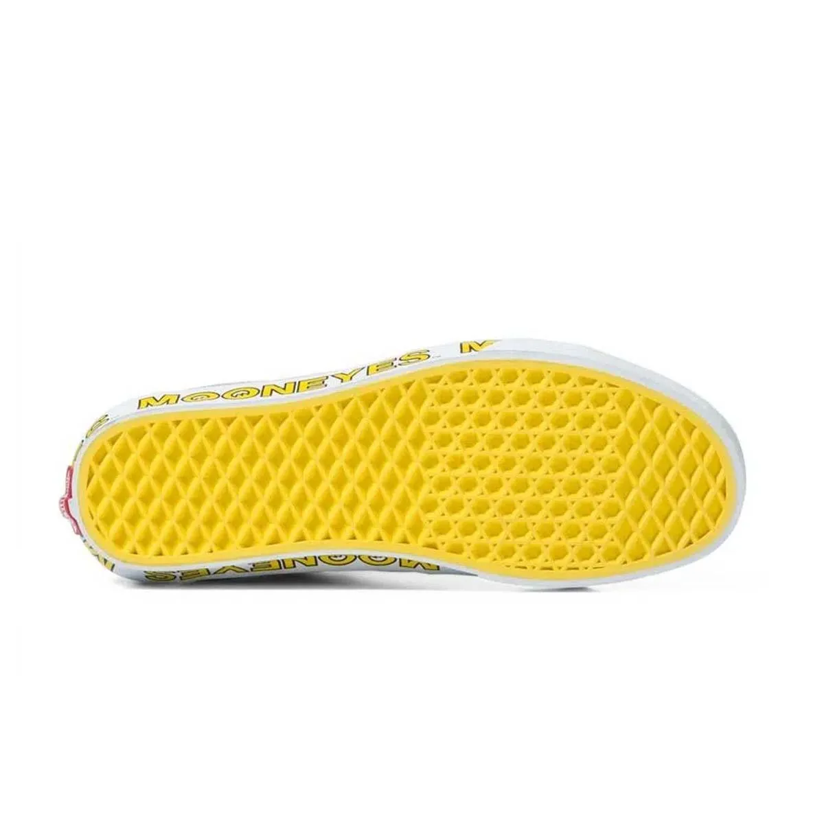  Mooneyes SK8-Hi 'White Yellow' Surf Mode Palm Base