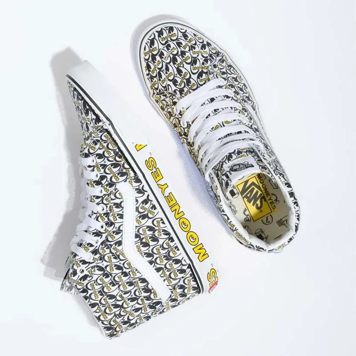 Grip Hold   Mooneyes SK8-Hi 'White Yellow'