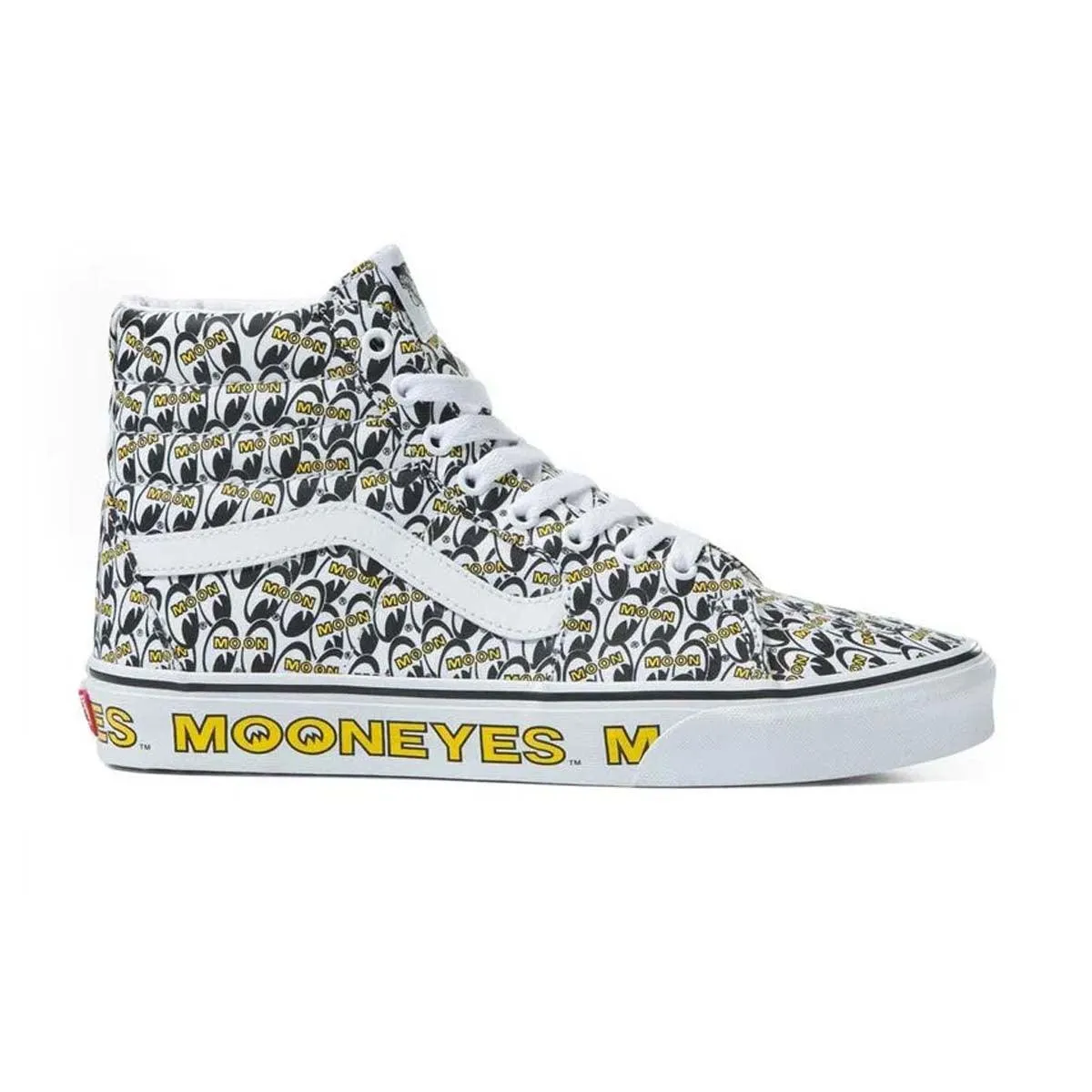 Garden Walk Dynamic Edge   Mooneyes SK8-Hi 'White Yellow'