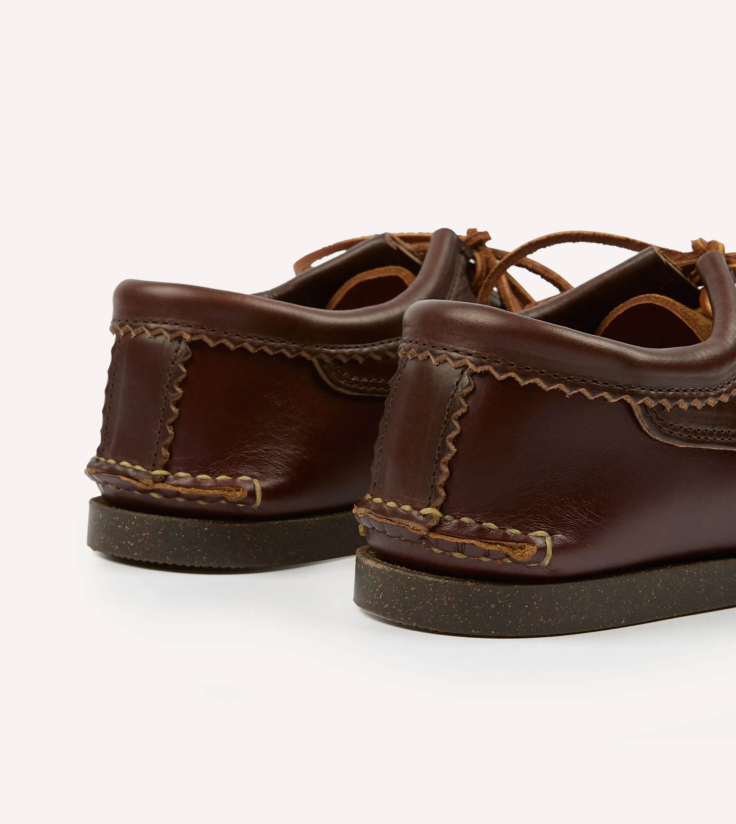 Supportive shock absorption skaters Yuketen Brown Kiltie Blucher with Camp Sole