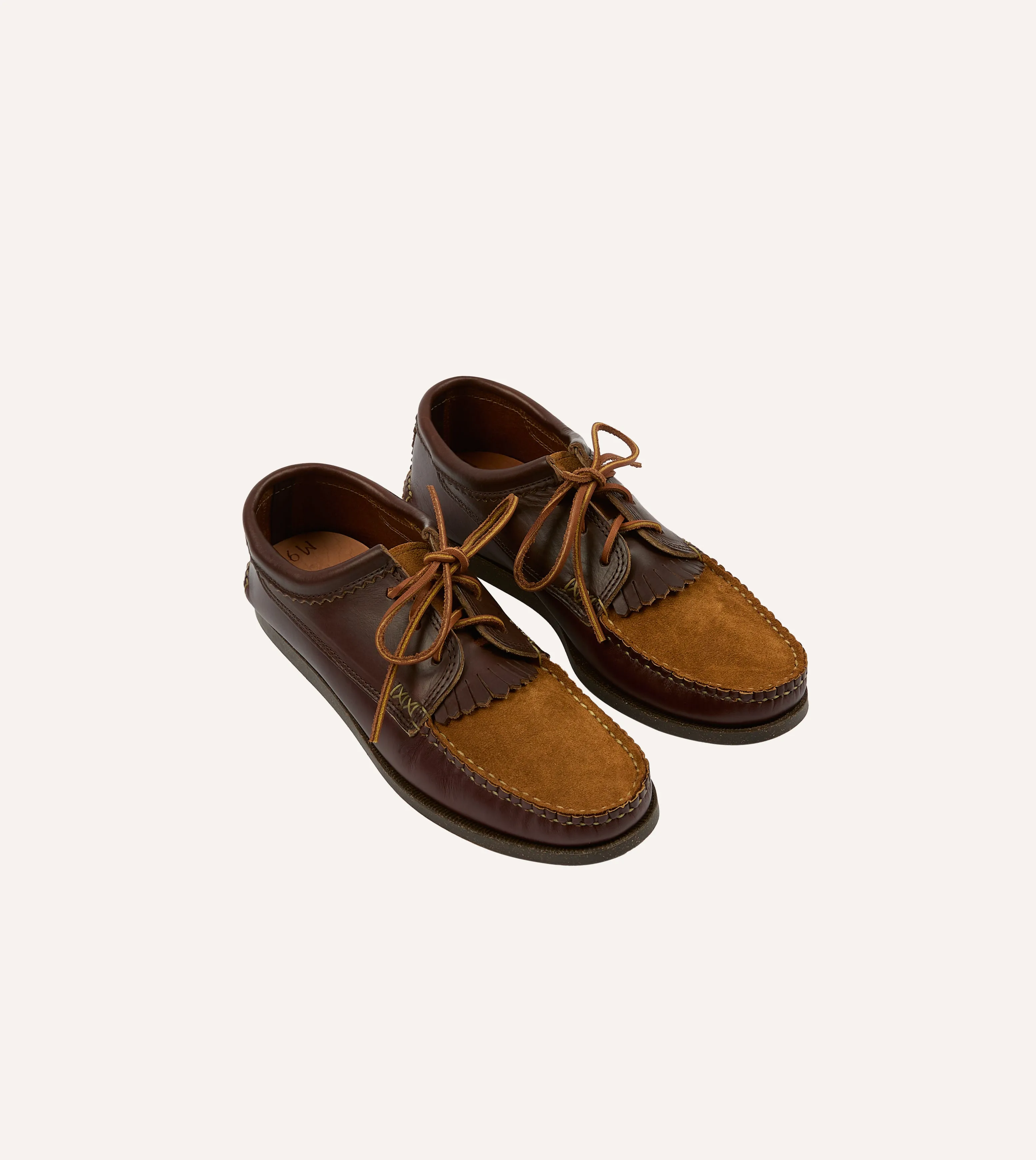 Yuketen Brown Kiltie Blucher with Camp Sole Durable flexibility driest