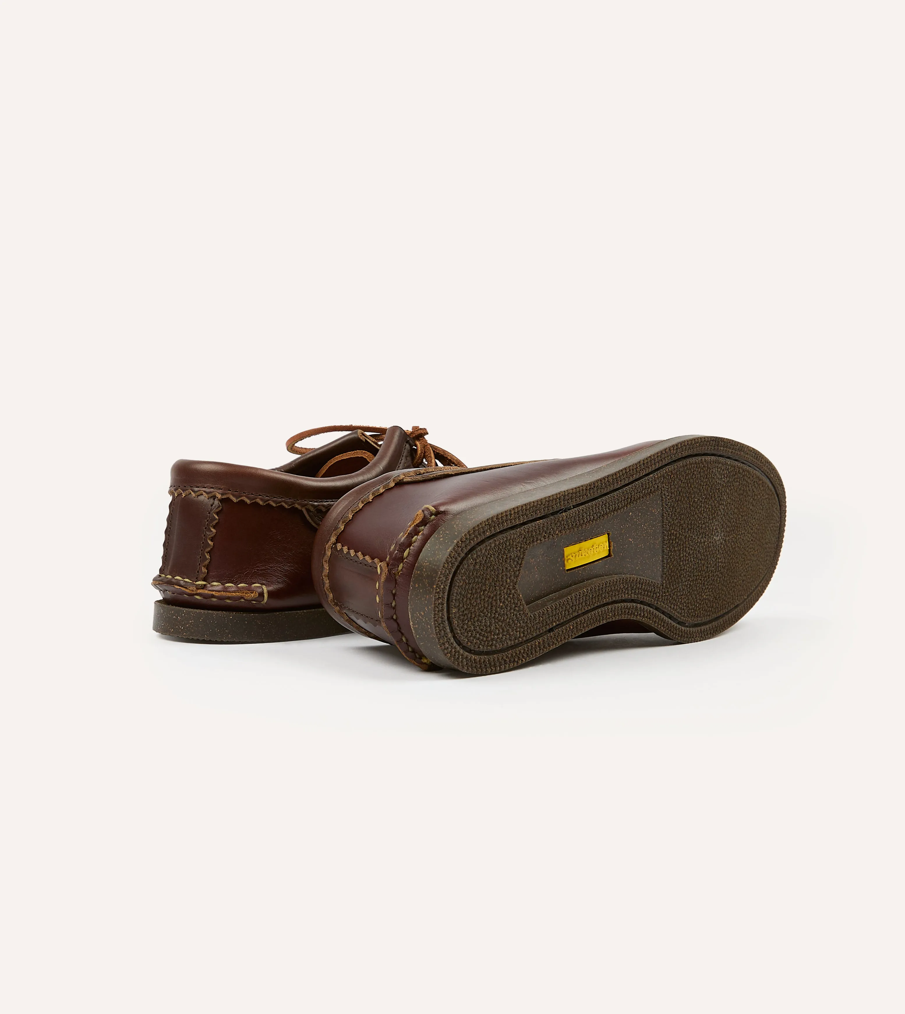 men - specific features Yuketen Brown Kiltie Blucher with Camp Sole