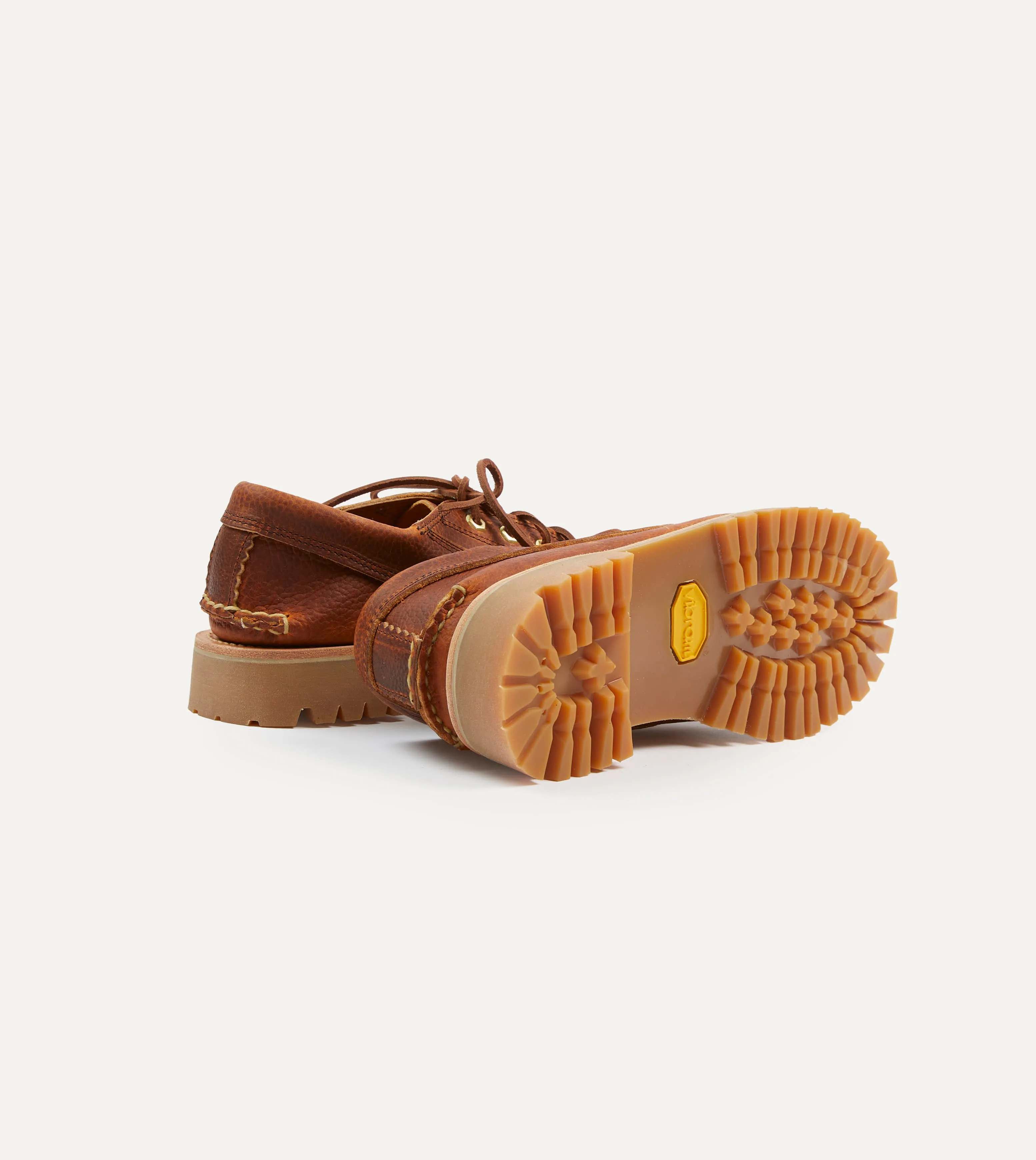 Yuketen Brown Leather Angler Moc Shoe teenagers' trends serious hikers' equipment
