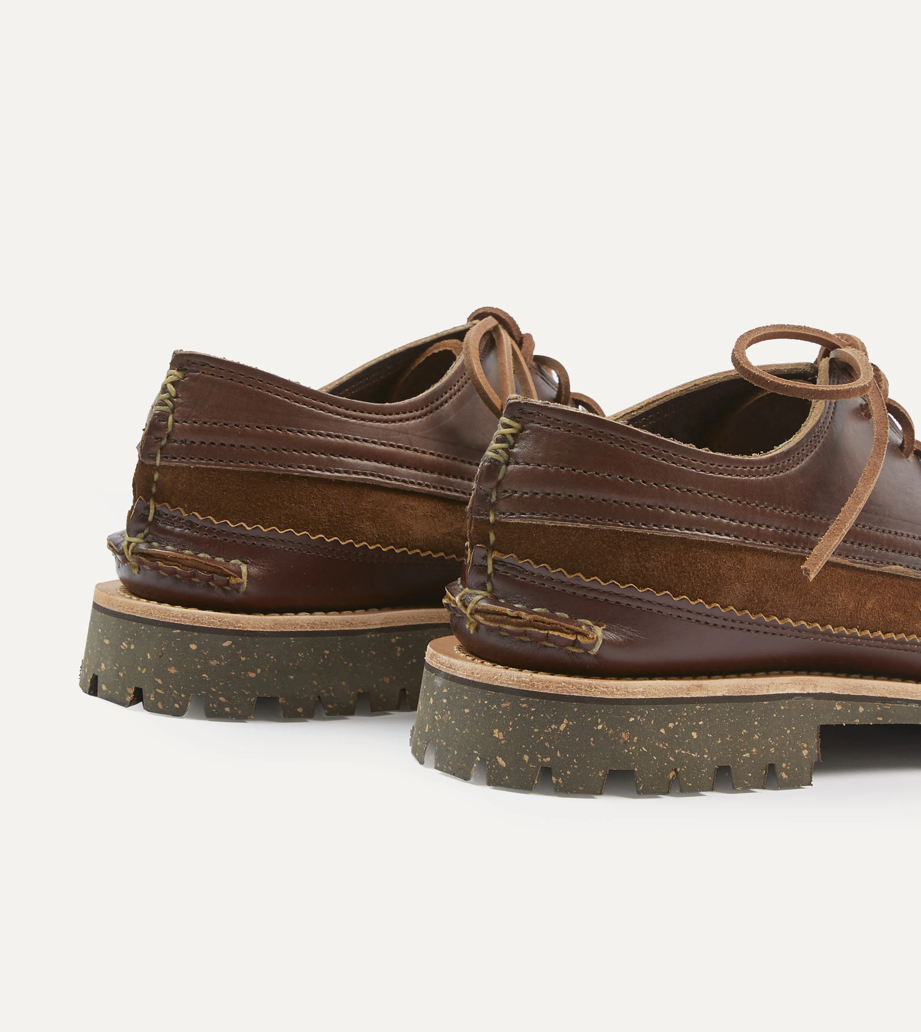 Yuketen Brown Leather Maine Guide Ox Shoe runners - specific benefits Aerobic
