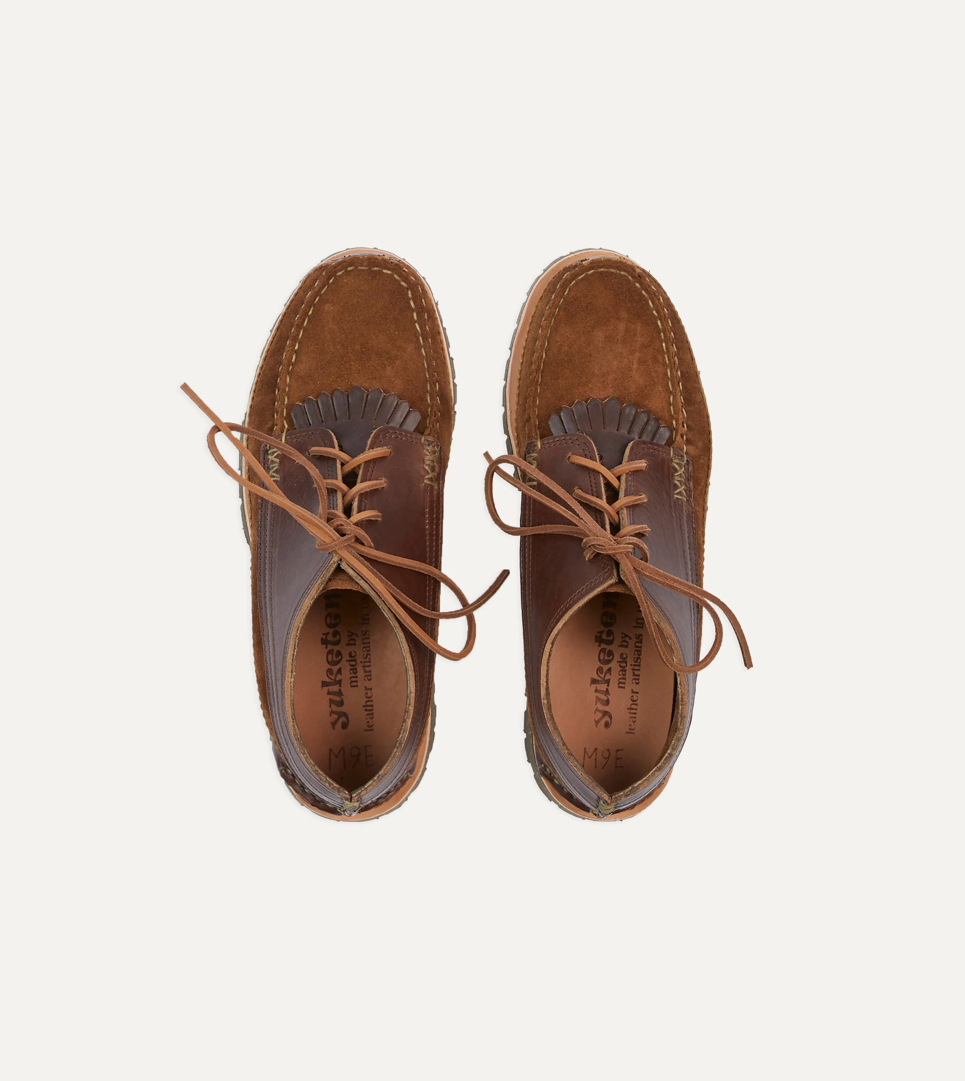 baseball players - specific features Yuketen Brown Leather Maine Guide Ox Shoe