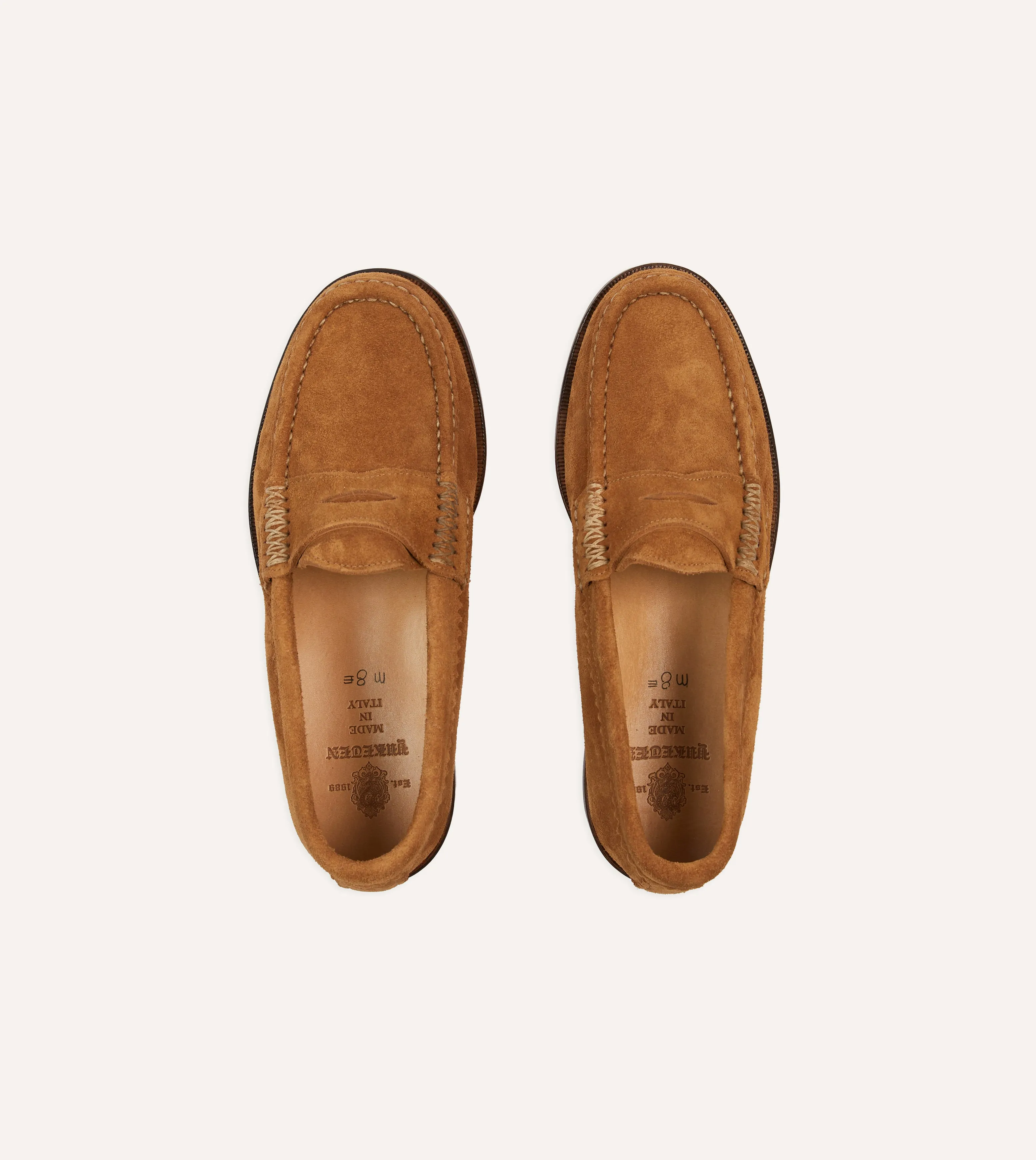 Arch support least flexible Yuketen Brown Leather Rob??s Loafer