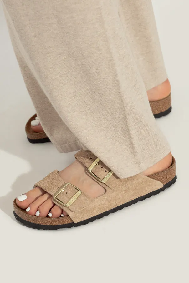 monogrammed Arizona Sandcastle Suede