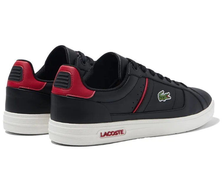 Men's Lacoste Europa Pro 222 1 (Black/Red) Stylish Touch