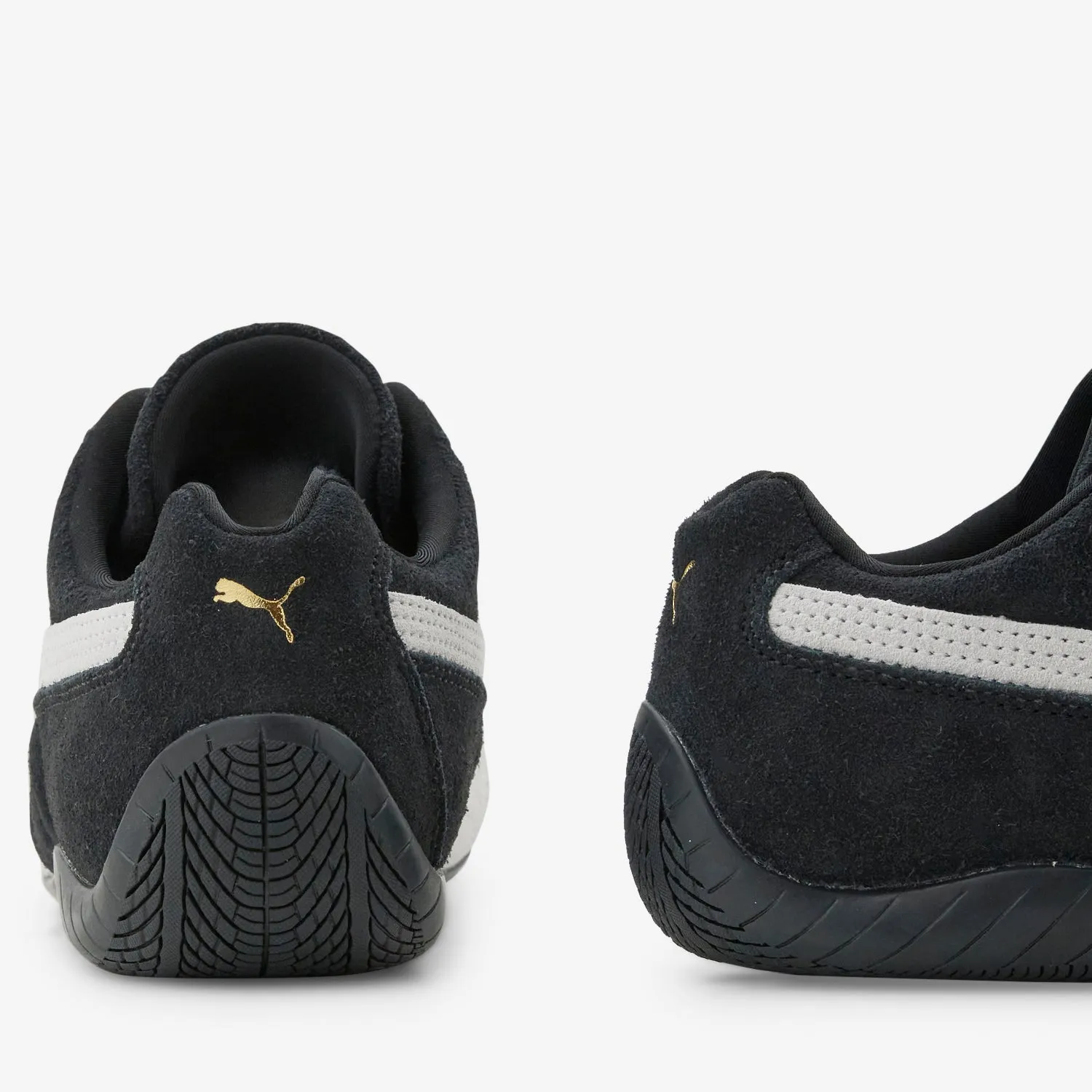 Speedcat OG PUMA Black | PUMA White Knit Fabric Construction